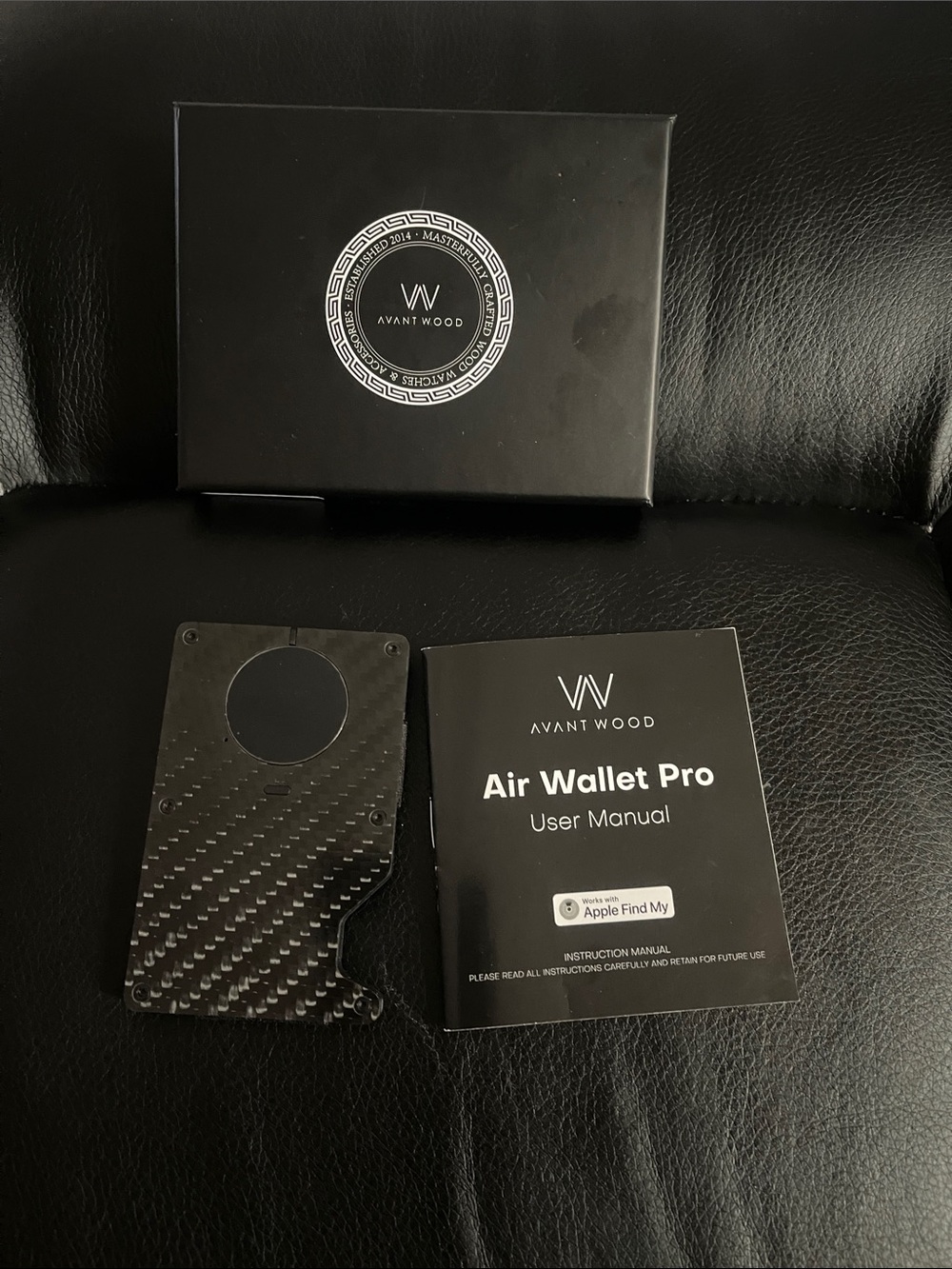 Air Wallet Pro - Carbon Black RFID Card Holder